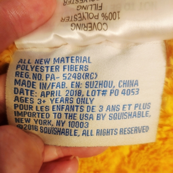 SQUISHABLE Comfort Food Smiling Pineapple 15" Plush Stuffed Animal Yellow Green - Picture 5 of 5